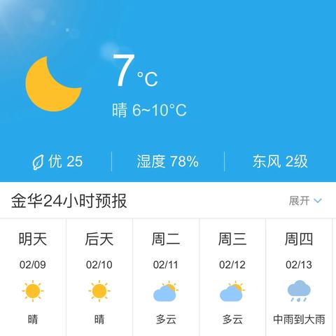金华天气预报15天（金华天气预报15天最新消息）